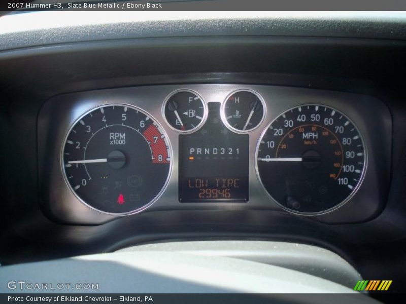 Slate Blue Metallic / Ebony Black 2007 Hummer H3