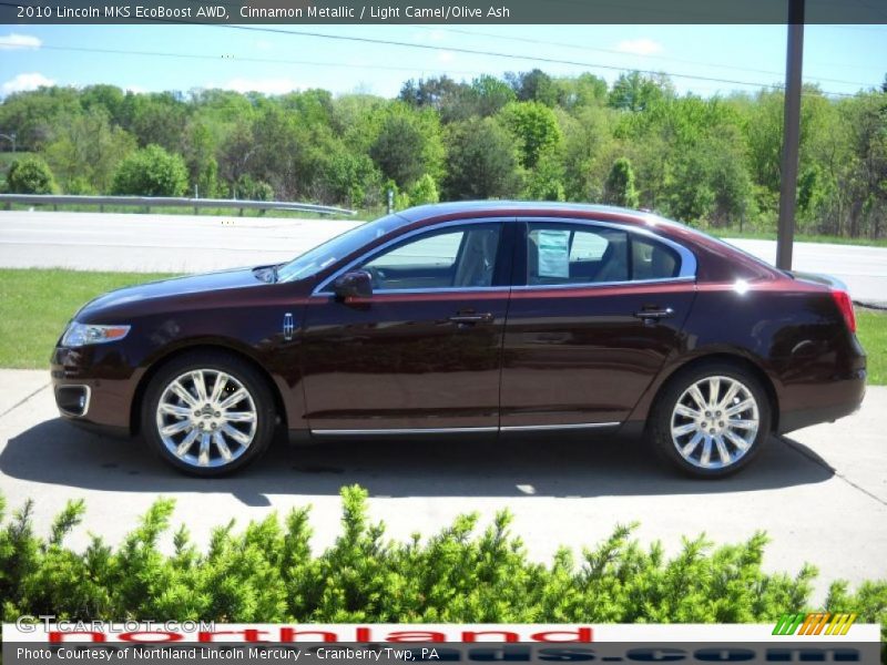 Cinnamon Metallic / Light Camel/Olive Ash 2010 Lincoln MKS EcoBoost AWD