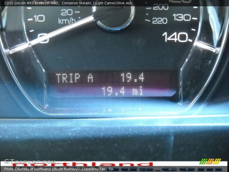 Cinnamon Metallic / Light Camel/Olive Ash 2010 Lincoln MKS EcoBoost AWD