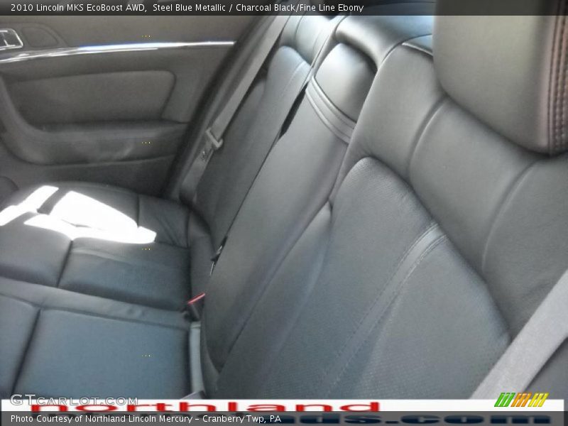 Steel Blue Metallic / Charcoal Black/Fine Line Ebony 2010 Lincoln MKS EcoBoost AWD