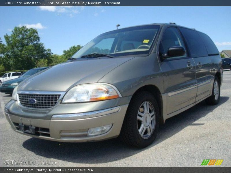 Spruce Green Metallic / Medium Parchment 2003 Ford Windstar SEL