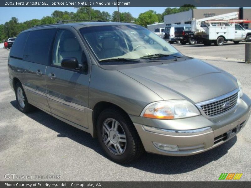 Spruce Green Metallic / Medium Parchment 2003 Ford Windstar SEL