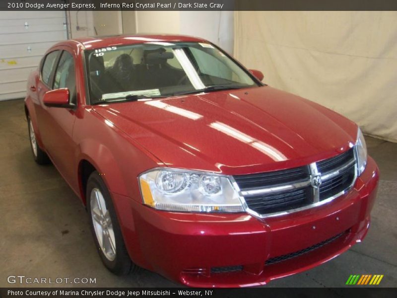 Inferno Red Crystal Pearl / Dark Slate Gray 2010 Dodge Avenger Express