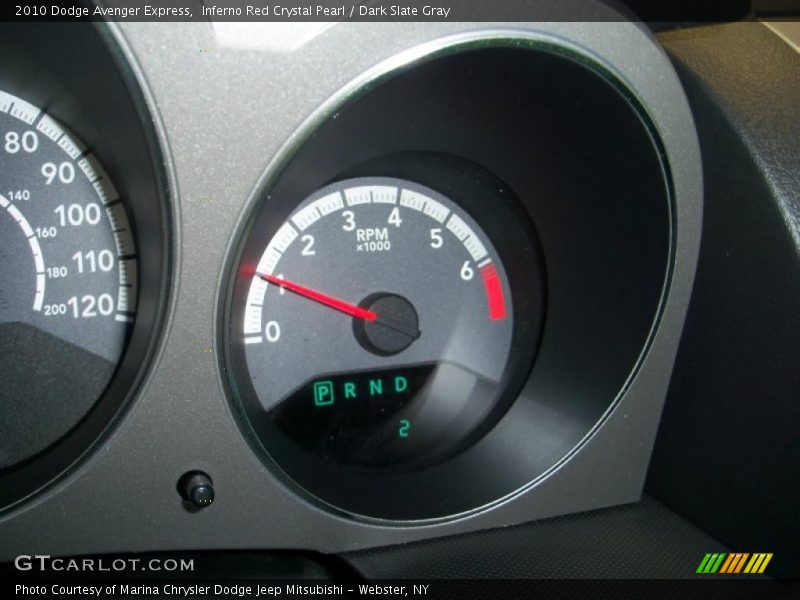 Inferno Red Crystal Pearl / Dark Slate Gray 2010 Dodge Avenger Express