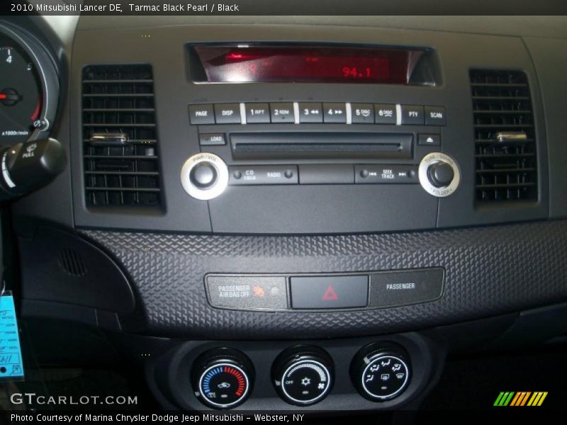 Tarmac Black Pearl / Black 2010 Mitsubishi Lancer DE