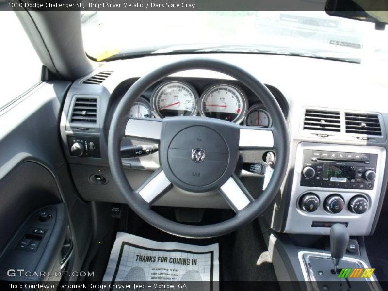 Bright Silver Metallic / Dark Slate Gray 2010 Dodge Challenger SE