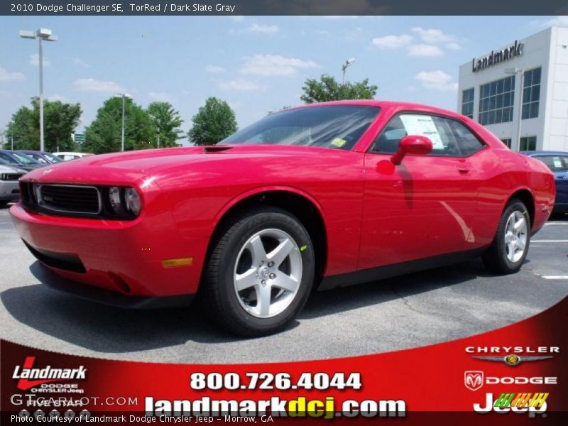 TorRed / Dark Slate Gray 2010 Dodge Challenger SE