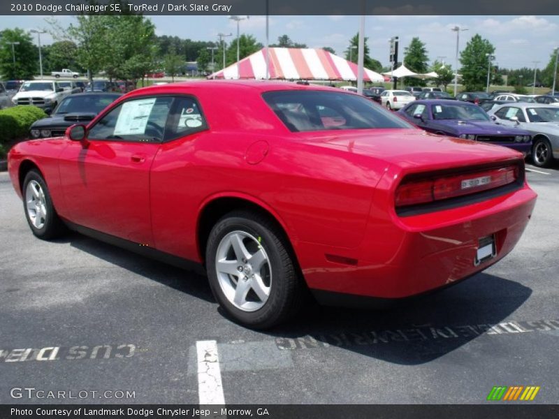 TorRed / Dark Slate Gray 2010 Dodge Challenger SE