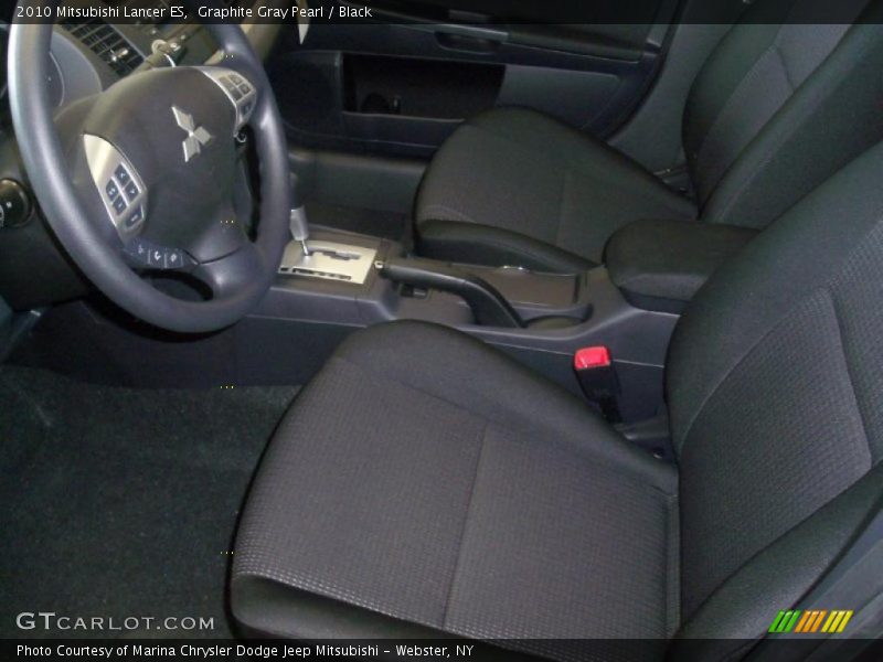 Graphite Gray Pearl / Black 2010 Mitsubishi Lancer ES