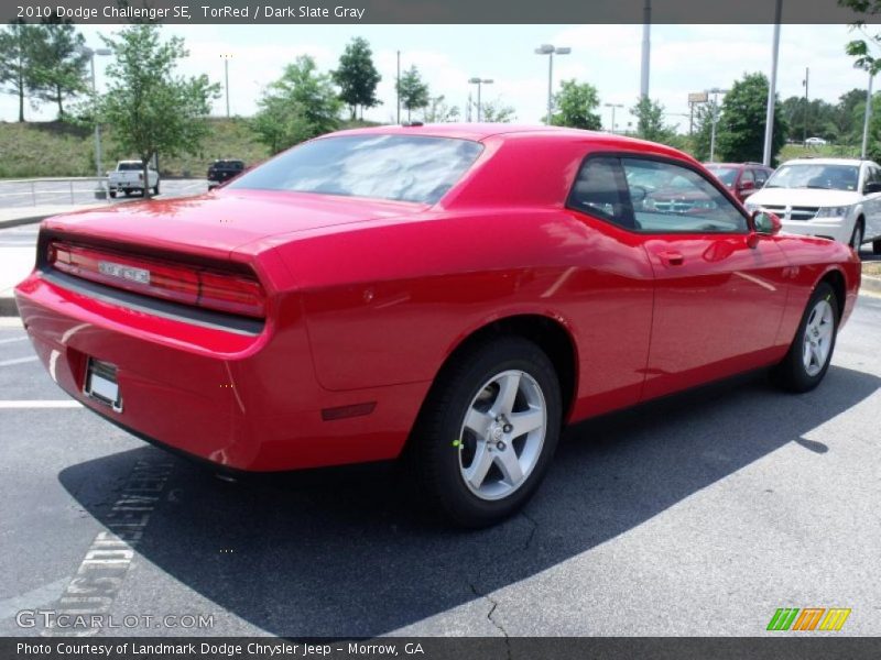 TorRed / Dark Slate Gray 2010 Dodge Challenger SE