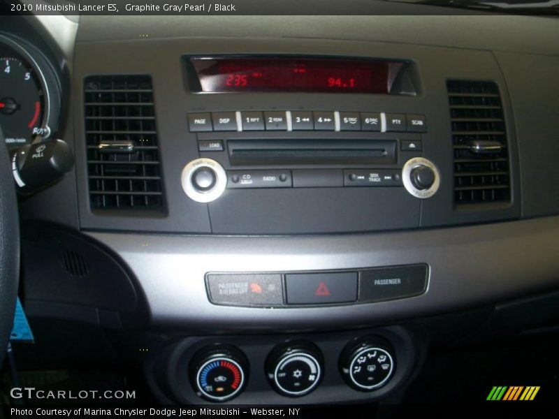 Graphite Gray Pearl / Black 2010 Mitsubishi Lancer ES