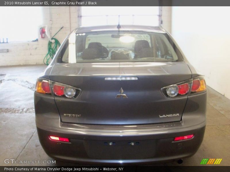 Graphite Gray Pearl / Black 2010 Mitsubishi Lancer ES
