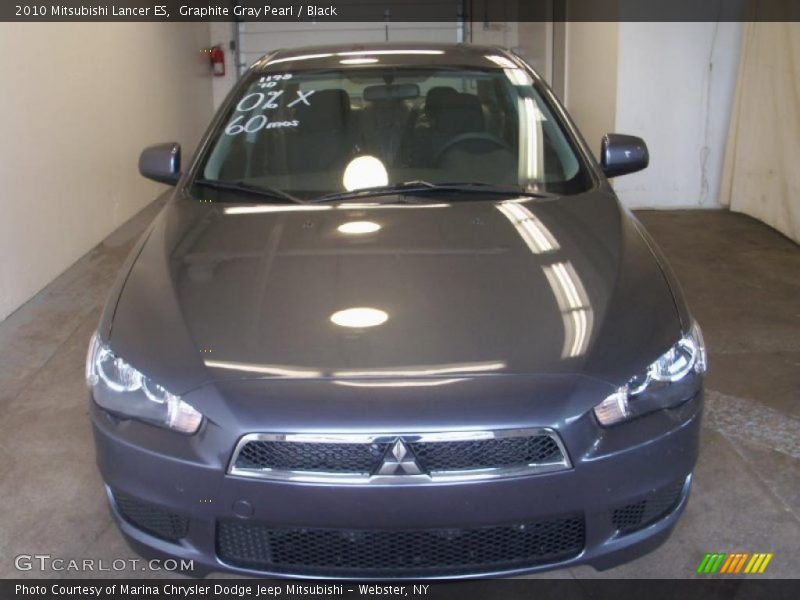 Graphite Gray Pearl / Black 2010 Mitsubishi Lancer ES
