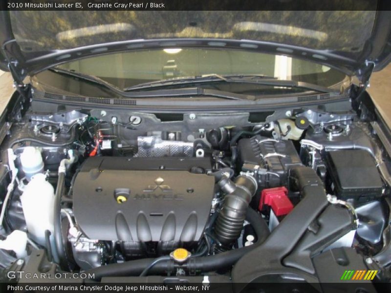 Graphite Gray Pearl / Black 2010 Mitsubishi Lancer ES