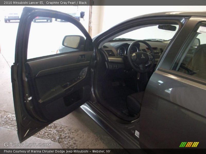 Graphite Gray Pearl / Black 2010 Mitsubishi Lancer ES