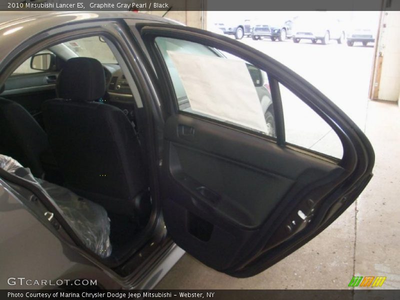Graphite Gray Pearl / Black 2010 Mitsubishi Lancer ES