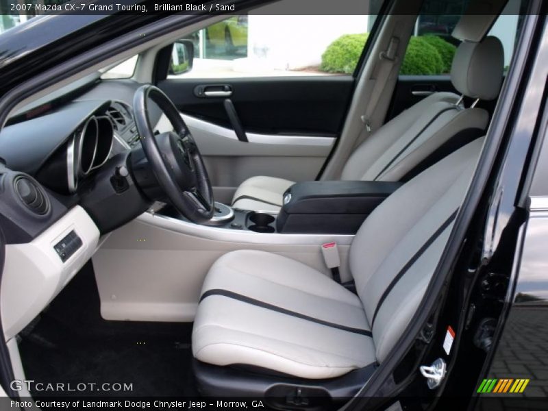 Brilliant Black / Sand 2007 Mazda CX-7 Grand Touring