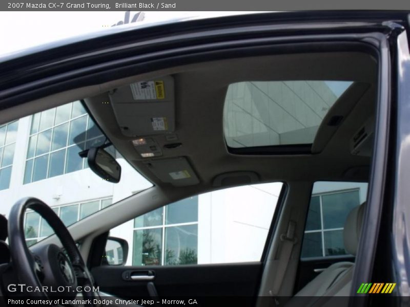Brilliant Black / Sand 2007 Mazda CX-7 Grand Touring