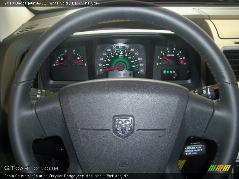 White Gold / Dark Slate Gray 2010 Dodge Journey SE