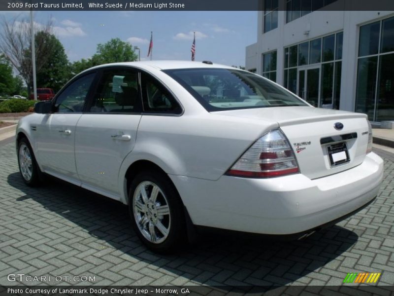 White Suede / Medium Light Stone 2009 Ford Taurus Limited