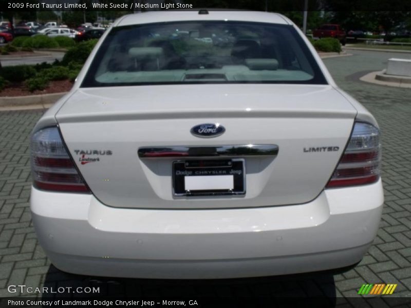 White Suede / Medium Light Stone 2009 Ford Taurus Limited