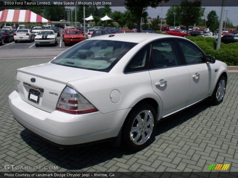 White Suede / Medium Light Stone 2009 Ford Taurus Limited