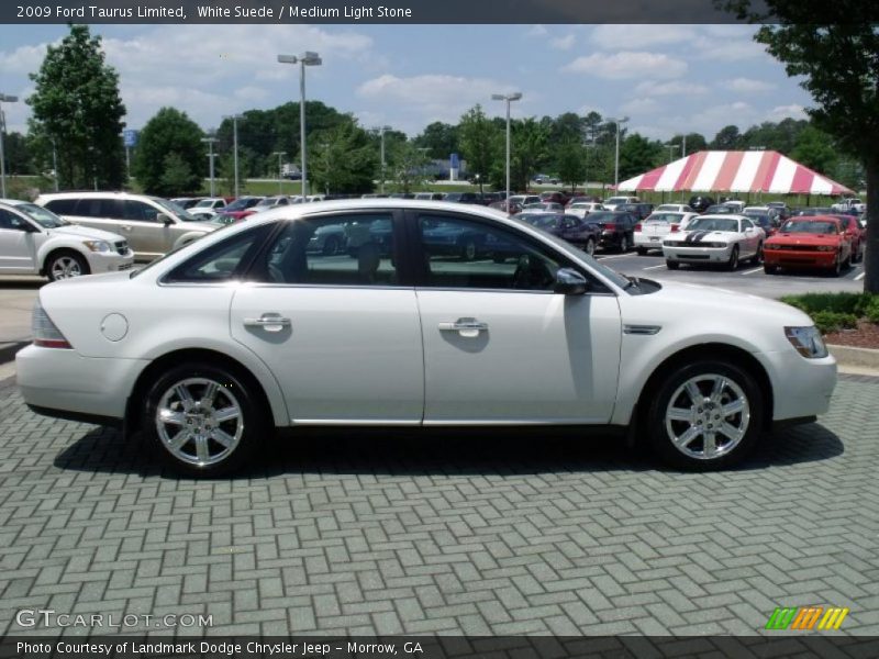 White Suede / Medium Light Stone 2009 Ford Taurus Limited