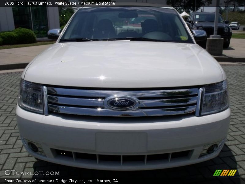 White Suede / Medium Light Stone 2009 Ford Taurus Limited