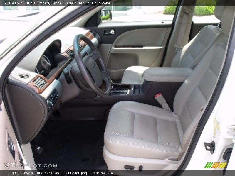White Suede / Medium Light Stone 2009 Ford Taurus Limited