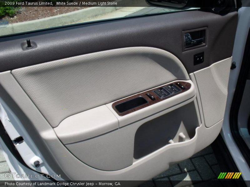 White Suede / Medium Light Stone 2009 Ford Taurus Limited