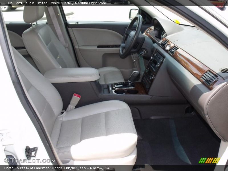 White Suede / Medium Light Stone 2009 Ford Taurus Limited