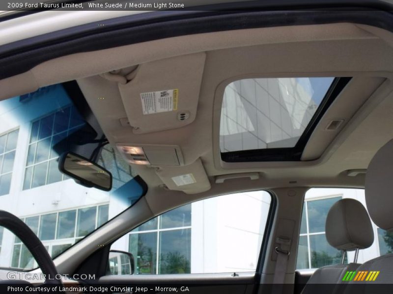 White Suede / Medium Light Stone 2009 Ford Taurus Limited
