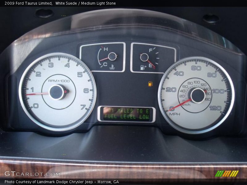 White Suede / Medium Light Stone 2009 Ford Taurus Limited