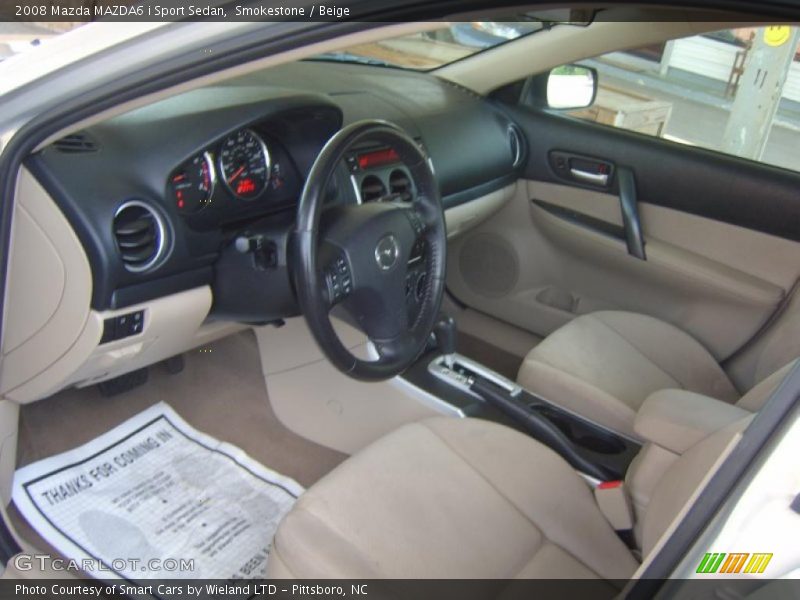 Smokestone / Beige 2008 Mazda MAZDA6 i Sport Sedan
