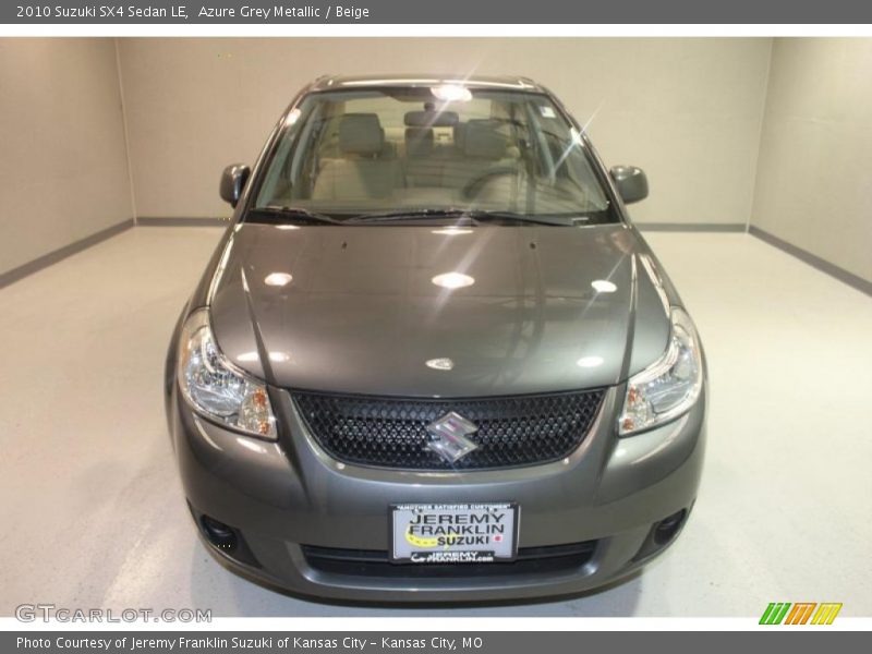 Azure Grey Metallic / Beige 2010 Suzuki SX4 Sedan LE