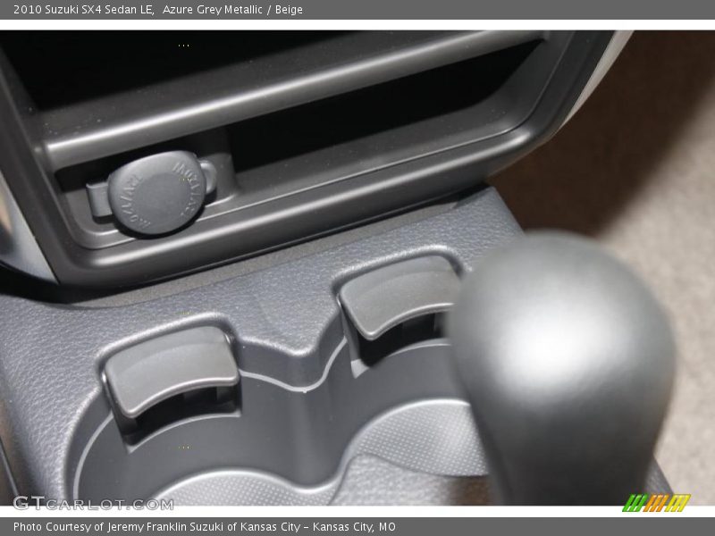 Azure Grey Metallic / Beige 2010 Suzuki SX4 Sedan LE