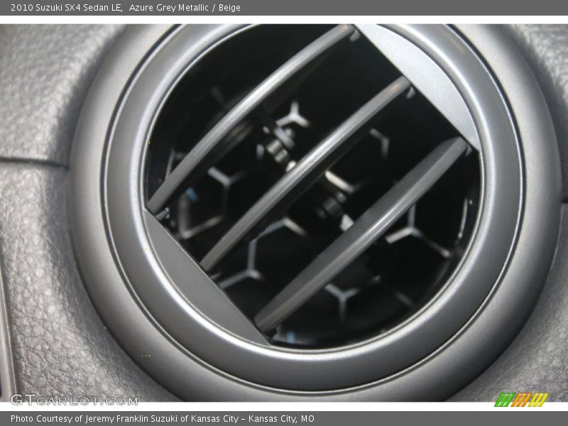Azure Grey Metallic / Beige 2010 Suzuki SX4 Sedan LE