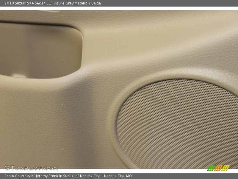 Azure Grey Metallic / Beige 2010 Suzuki SX4 Sedan LE