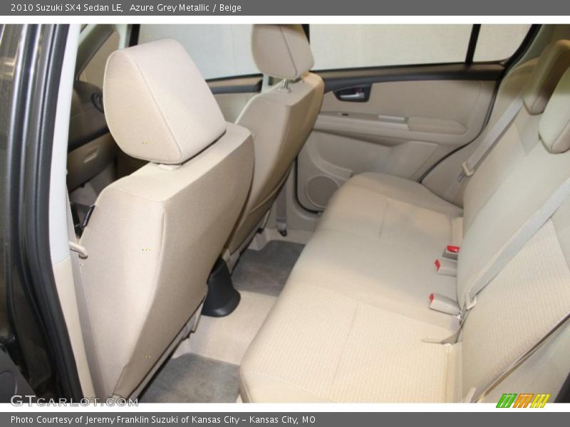 Azure Grey Metallic / Beige 2010 Suzuki SX4 Sedan LE