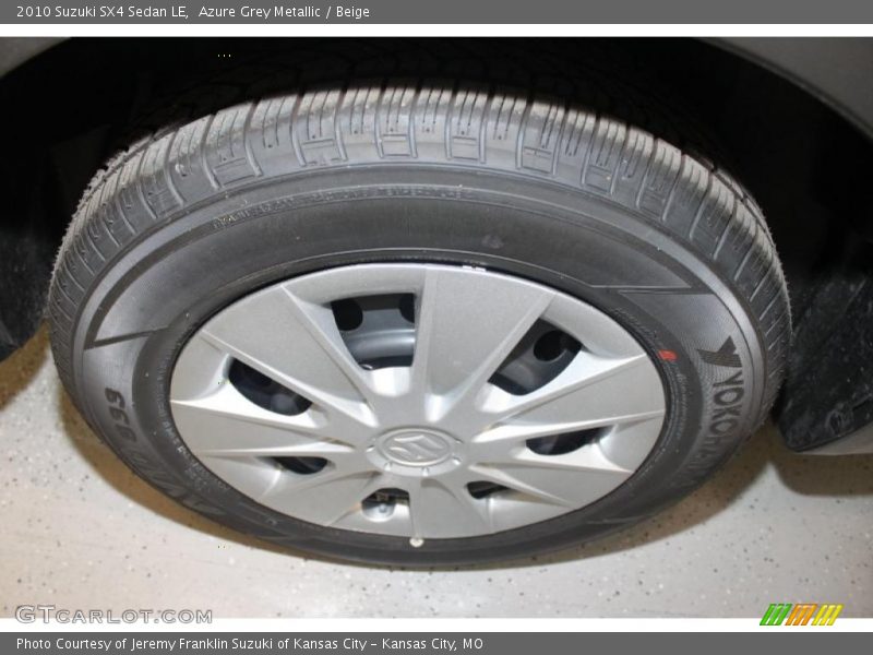 Azure Grey Metallic / Beige 2010 Suzuki SX4 Sedan LE