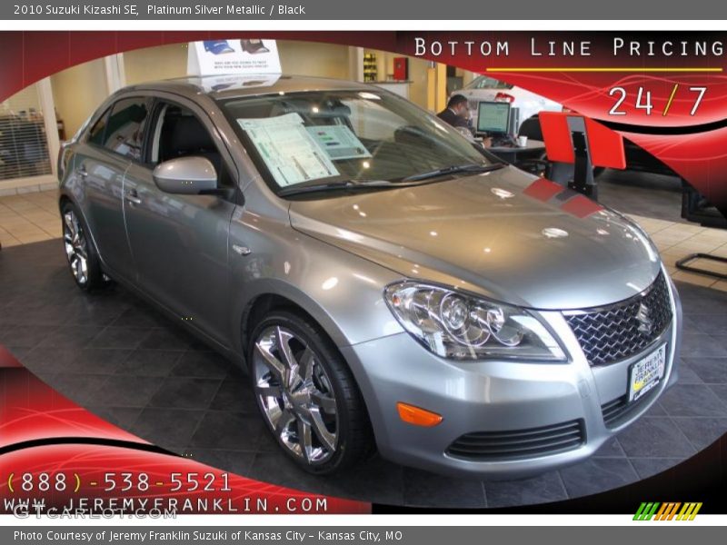 Platinum Silver Metallic / Black 2010 Suzuki Kizashi SE