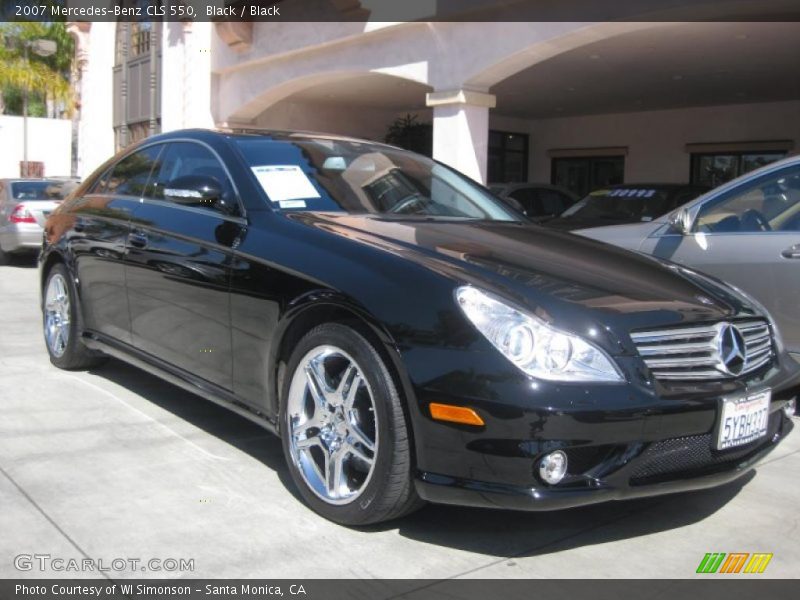 Black / Black 2007 Mercedes-Benz CLS 550