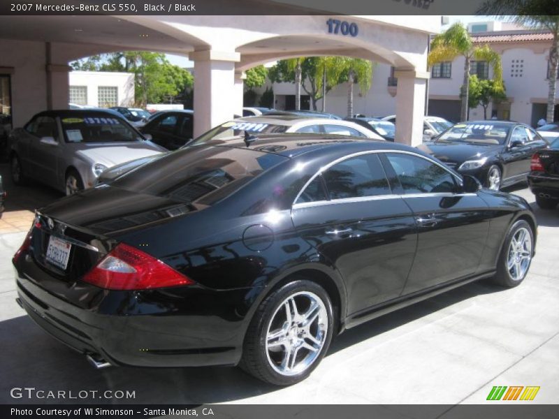 Black / Black 2007 Mercedes-Benz CLS 550
