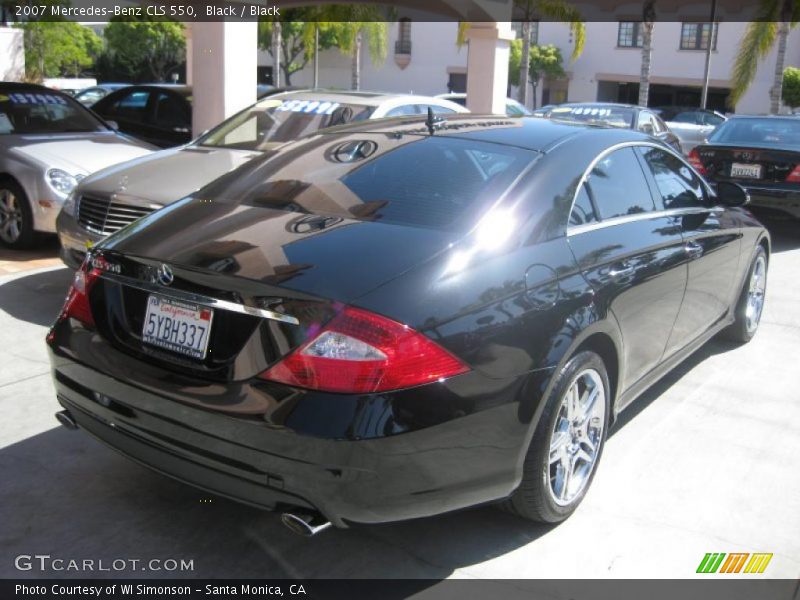 Black / Black 2007 Mercedes-Benz CLS 550