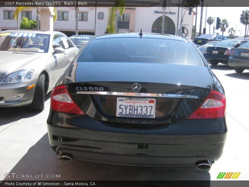 Black / Black 2007 Mercedes-Benz CLS 550