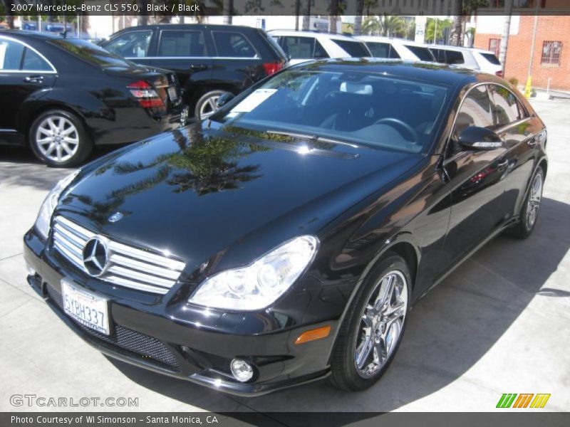 Black / Black 2007 Mercedes-Benz CLS 550