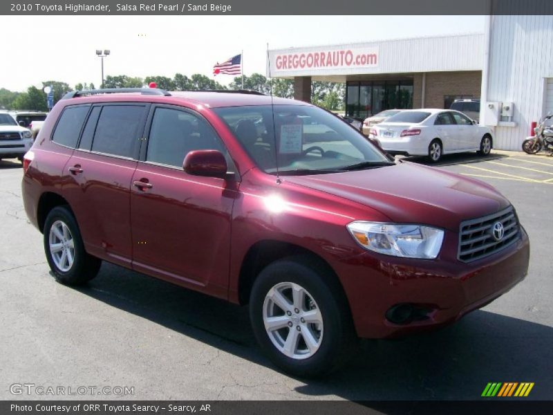 Salsa Red Pearl / Sand Beige 2010 Toyota Highlander
