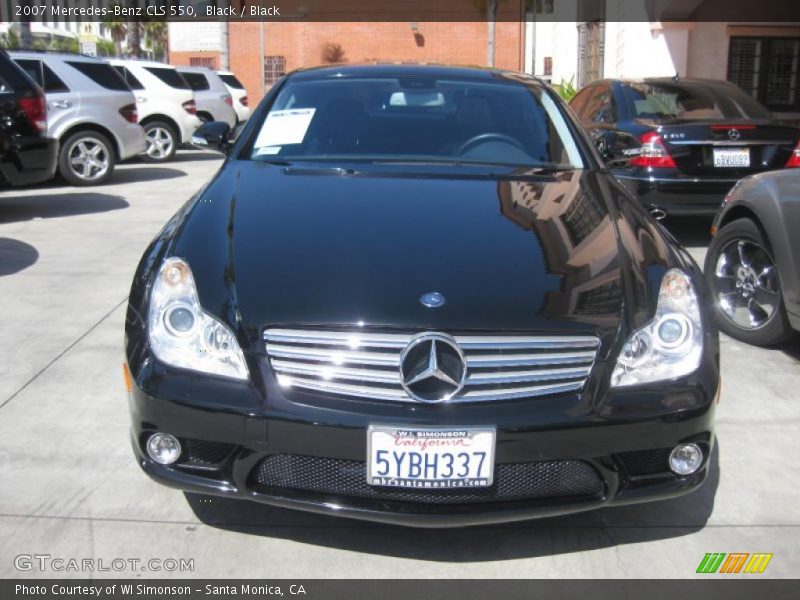 Black / Black 2007 Mercedes-Benz CLS 550