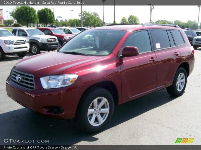 Salsa Red Pearl / Sand Beige 2010 Toyota Highlander