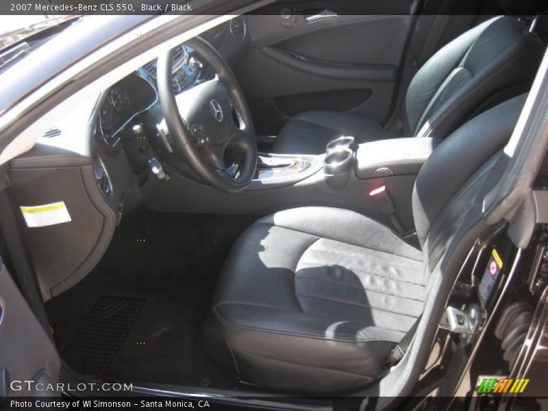 Black / Black 2007 Mercedes-Benz CLS 550
